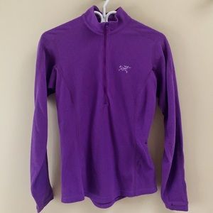 Arcteryx Women’s small purple quarter-zip fleece